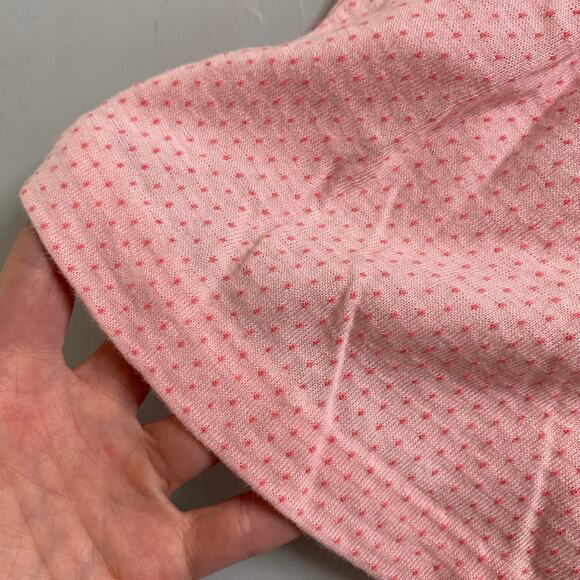 Vintage Lord & Taylor Pink Diamond Textured Peter Pan Collared Top - Picture 4 of 7